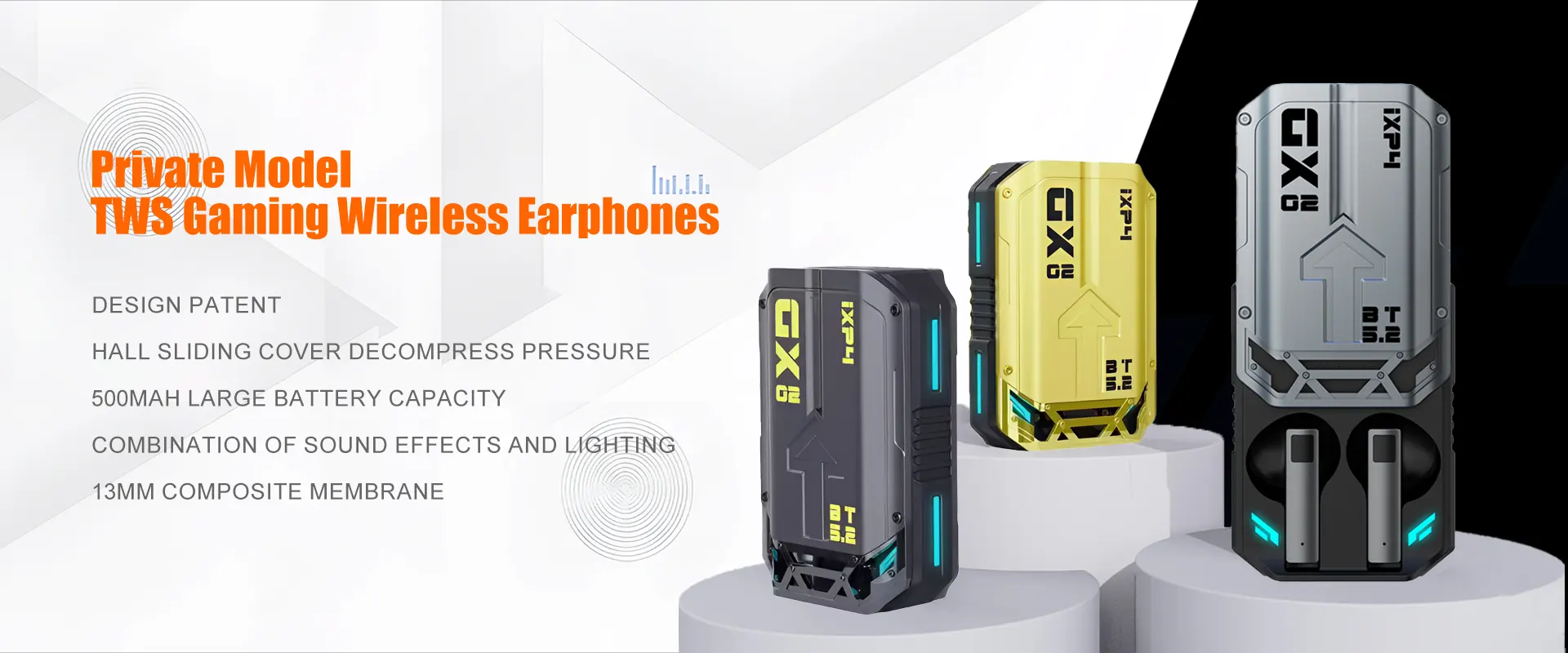 Private Model  TWS Gaming Wireless Earphones