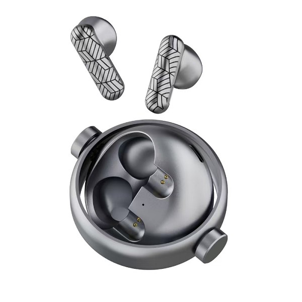 Metal rotary custom earphones with magic light effects GLY-815